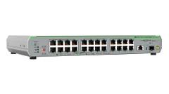 Allied Telesis GIGABIT UNMANG SWITCH W 10G UPL 24X 100M/1G-T EU POWER CPNT