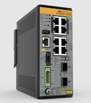 Allied Telesis 8X 10/ 100/ 1000T 2X 1G/10G SFP+ INDL ETH L2+ SWITCH POE++TAA COM CPNT (AT-IE220-10GHX-980)