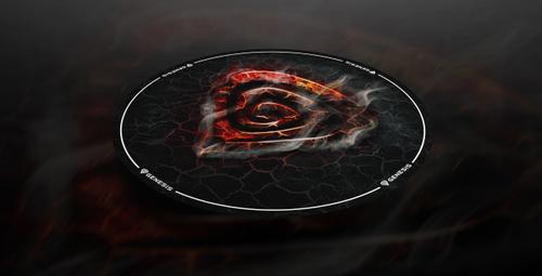 GENESIS Bodenschutzmatte TELLUR 400 ""ROUND LAVA"" (1,0m) (NDG-2064)