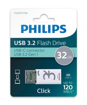 PHILIPS Click Usb Flash Drive 32 Gb (FM32FD175B/00)