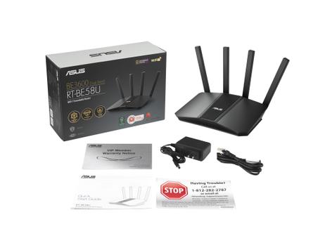 ASUS RT-BE58U Wi-Fi 7 router BE3600, dual-band,  AiMesh, 4xlan (90IG0910-MO3C00)