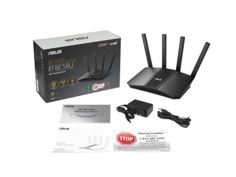ASUS RT-BE58U BE3600, dual-band,  AiMesh, 4xlan, WiFi 7 (90IG0910-MO3C00)