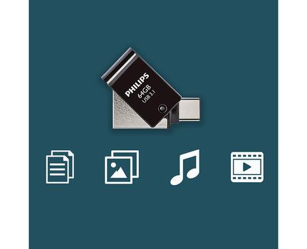 PHILIPS Usb Flash Drive 64 Gb Usb  (FM64DC152B/00)