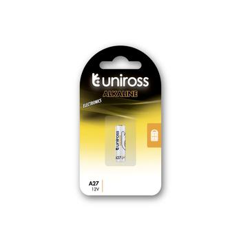 UNIROSS Batteri - BP1 A27 ALKALINE (U1A27)