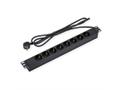 VALUE 19" 1UH, PDU 8 - way Socket,