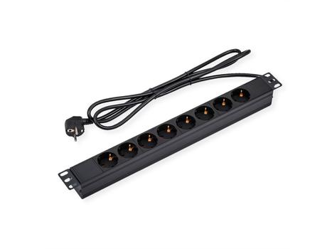 VALUE 19" 1UH, PDU 8 - way Socket, (19.99.1636)