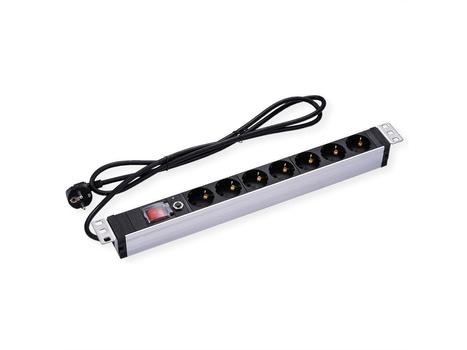 VALUE 19" 1UH, PDU 7 - way Socket, (19.99.1637)