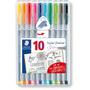 STAEDTLER Triplus 334 finelinere 0,3mm 10 farver
