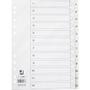 QConnect Q-connect register i A4 1-12 i plast i farven hvid