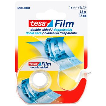 TESA dobbeltklæbende tape 12mmx7,5m m/ dispenser (57912-00000-03)