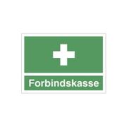 WhiteLabel Nødskilt A6 'forbindskasse' grøn
