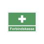 WhiteLabel Nødskilt A6 'forbindskasse' grøn