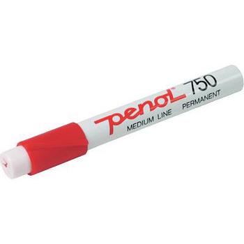 PENOL 750 marker 5mm rød (12813202*10)