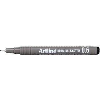 ARTLINE Drawingpen Artline EK236 sort 0,6mm (3123601*12)