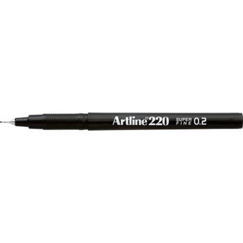 ARTLINE Fineliner Artline EK220 0,2mm sort (3122001*12)