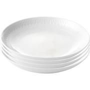 AIDA Relief dybe tallerkner Ø22cm hvid 4stk