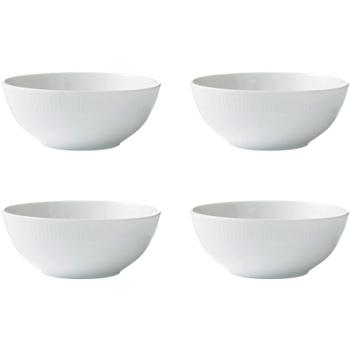 AIDA Relief skåle Ø15cm H10cm hvid 4stk (35190*6)