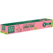 BLACK COFFEE Lungo Peru kaffe 10 kapsler