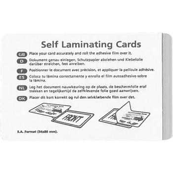 BNT selvklæbende lamineringskort 54x86 mm (460500)