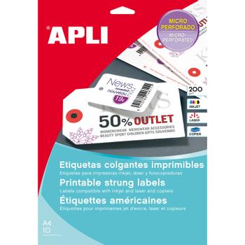 APLI hængemærker 98x57mm 100stk (10149)