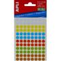 APLI etiketter Ø8mm multi 288stk