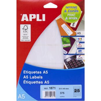 APLI Print & Write etiketter 25x40mm (1871)