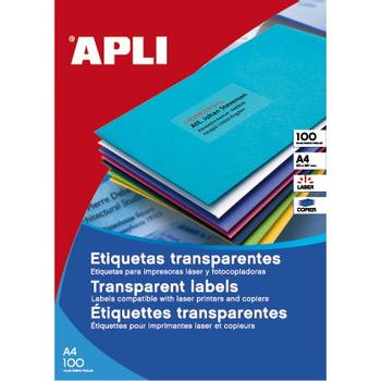 APLI etiketter 70x37mm transparent (11918)