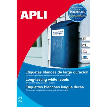 APLI 99,1 x 38,1 mm etiketter hvid (12113*5)