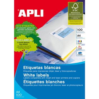 APLI etiketter 105x29mm hvid (1299)
