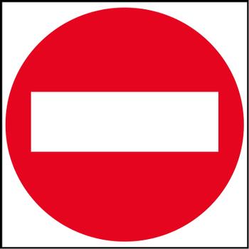 APLI D-sign klistermærke Adgang forbudt 114x114mm (844)