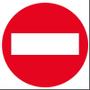APLI D-sign klistermærke Adgang forbudt 114x114mm