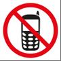 APLI D-sign symbolklistermærke mobiltelefon forbudt i størrelsen 114x114 mm i farven rød