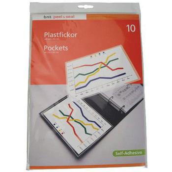 BNT selvklæbende lommer i A4 pk/10stk (465100)