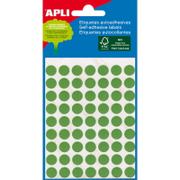 APLI etiketter Ø8mm grøn 288stk