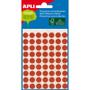 APLI etiketter Ø8mm rød 288stk