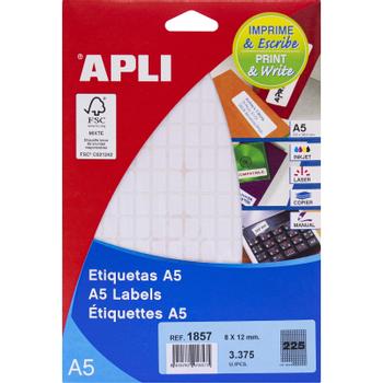 APLI Print & Write etiketter 8x12mm (1857)