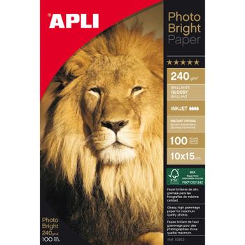 APLI Photo Bright fotopapir 10x15cm 240g 100ark (10953)