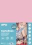 APLI karton A4 170g pink 50ark