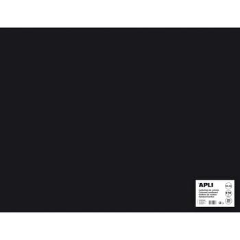 APLI karton 50x65cm 170g sort 25ark (14279)