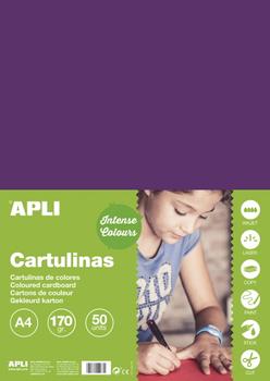 APLI karton A4 170g lilla 50ark (14247)