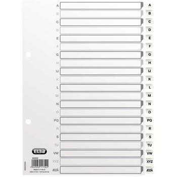 ELBA Strong-Line register A5 A-Å i farven hvid (400020999*10)