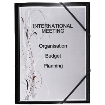 BANTEX Polyvision elastikmappe i A4 i farven opaque sort (100209072*12)