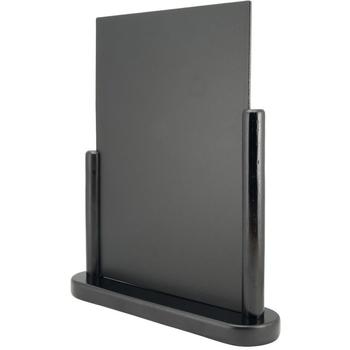 SECURIT kridttavle bordskilt 40x32x7cm sort (ELE-BL-LA)