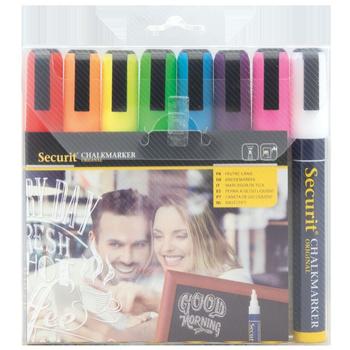SECURIT kridtmarker 2-6mm 8 farver (SMA510-V8)