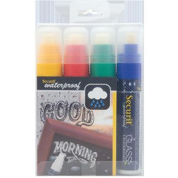 SECURIT kridtmarker 7-15mm 4 farver (SMA820-V4)