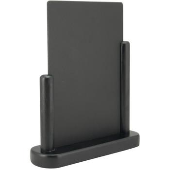 SECURIT kridttavle bordskilte 30x25x6cm sort (ELE-BL-ME)