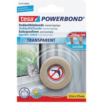 TESA Powerbond monteringstape 19mmx1,5m hvid (55743-00000-20*12)