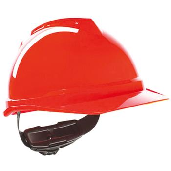 MSA V-Gard 500 sikkerhedshjelm rød (3092503-RED)