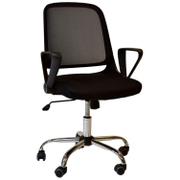 International furniture Kontorstol Monaco sort/krom