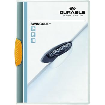 DURABLE Swingclip klemmappe A4 30 ark gul (226004*25)